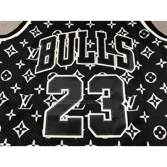 Maglia Chicago Bulls x Lv Michael Jordan #23 Mitchell & Ness 1997-98 Nero